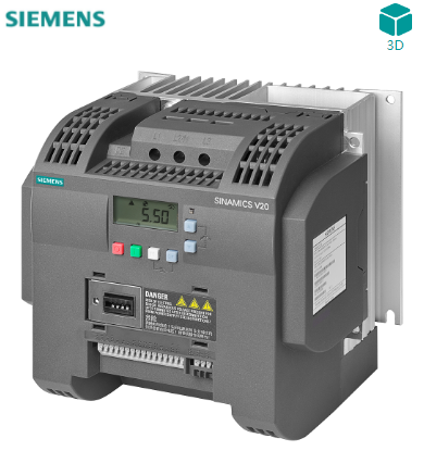 西门子SINAMICSV20,IP20 / UL 开放式,FSC, A,3AC380-480 V, 5,50 kW