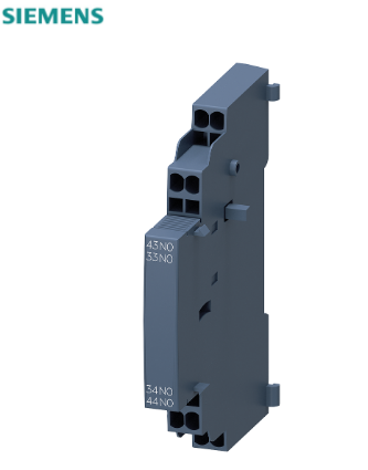 辅助开关，可侧面安装，2NO，弹簧型端子连接，用于断路器 S00/S0