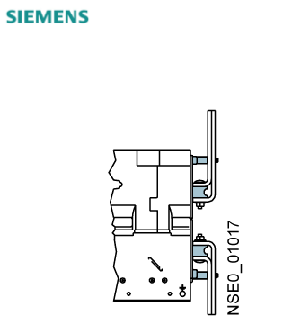 断路器 3WL 附件， 支座，用于 3 个正面和 DIN 连接母排 BG 1 3 极 IEC