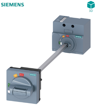 门联锁旋转驱动 标准 IEC IP65 带门联锁 附件，用于： 3VA1 100/160