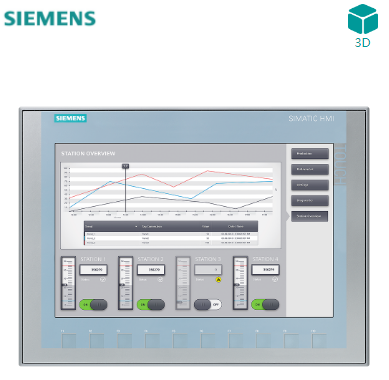 SIMATIC HMI，KTP1200 基本版， 精简面板， 按键式/触摸式操作， 12