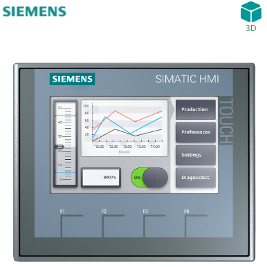 SIMATIC HMI，KTP400 Basic， 精简面板， 按键式/触摸式操作， 4